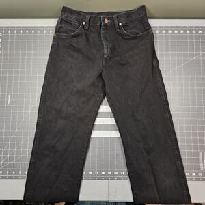 Wrangler 13MWZWK Jeans 30x32 Black Western Cowboy Rodeo Bootcut Competition